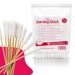 BambooStick Wattestäbchen S/M zur Ohrenreinigung für kleine Hunde und Katzen – Bild 1 von 10