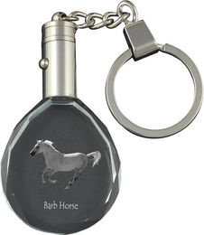Produktbild von Barb Horse - pendant with a picture of a horse, crystal key ring in a gift box, unique gift by Art-Dog brand transparent