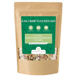 Produktbild von Barf Flocken Mix für Hunde mit Gartengemüse und Kräutern - 500 g
