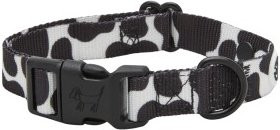 Produktbild von Barkalot Hundehalsband Recyceltes Polyester schwarz/weiß M