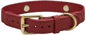 Produktbild von Barkalot Hundehalsband Veganes Leder burgunder XS