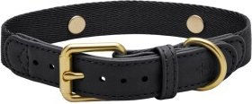 Barkalot Hundehalsband Veganes Leder schwarz XS – Bild 1 von 3