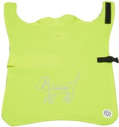 Produktbild von Barkalot Hunderegenmantel aus Upcycled-Stoff gelb S