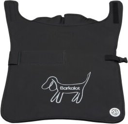 Produktbild von Barkalot Hunderegenmantel aus Upcycled-Stoff schwarz L