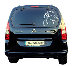 Produktbild von Barsoi Kopf Auto Wohnmobil Aufkleber  I Wandtattoo