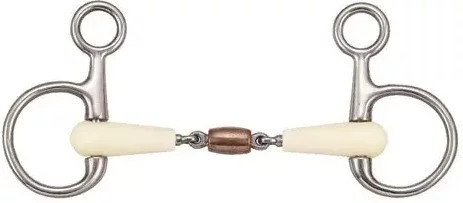 Produktbild von Baucher Gebiss für Pferd Doppelgelenk + Kupferrolle Soyo Happy mouth