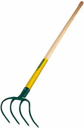 Produktbild von Baumarkhacken mit 4 Zähnen und Holzgriff