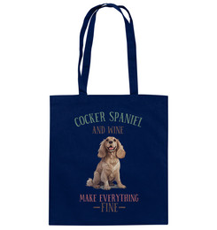 Produktbild von Baumwolltasche Cocker Spaniel