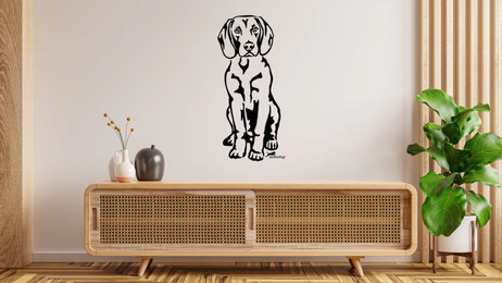 Produktbild von Bayerischer Gebirgsschweißhund Wandtattoo Wandbild Wandsticker Wandaufkleber Wanddekoration