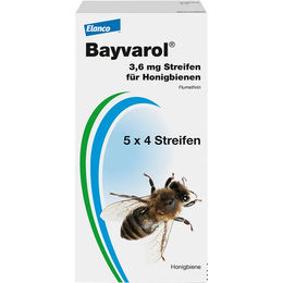 Produktbild von BAYVAROL 3,6 mg Streifen f.Honigbienen 20 St.