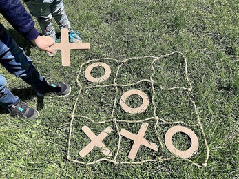 Produktbild von Be Toys Outdoor-Spielzeug XXL Holz Tic Tac Toe Spiel