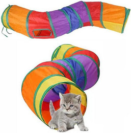 Produktbild von Beaface Faltbarer Katzentunnel Regenbogen