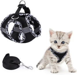 Produktbild von Beaface Hunde- und Katzen-Geschirr Ausbruchssicher Verstellbar mit Leine