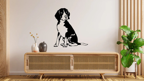 Produktbild von Beagle Wandtattoo Wandbild Wandsticker Wandaufkleber Wanddekoration