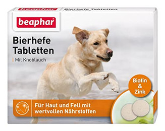 Produktbild von Beaphar Bierhefe Tabletten mit Knoblauch - 65 g
