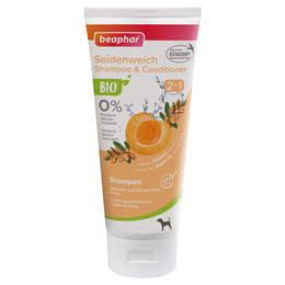 Produktbild von beaphar Bio Shampoo Seidenweich 2 in 1 für Hunde - 200 ml