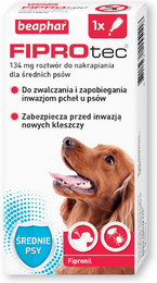 Produktbild von BEAPHAR Fiprotec Dog M 134 mg Pipette gegen Parasiten