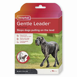 Produktbild von BEAPHAR Gentle Leader L Großes schwarzes Trensenhalsband