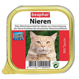 Produktbild von Beaphar Nierendiät + Taurin für Katzen - 16 x 100 g