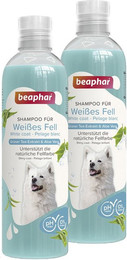 Produktbild von beaphar Shampoo für weißes Fell 2x250ml