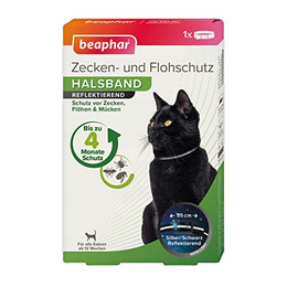 Produktbild von Beaphar Zecken- und Flohschutz Halsband für Katzen ab 12 Wochen - 1 Stk.