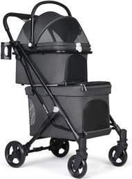 Produktbild von beberoad Hundebuggy Klappbarer Hundewagen 2 Etagen