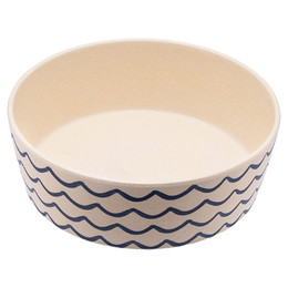 Produktbild von Beco Hundenapf Classic Bamboo Bowl Meeresswellen - 800 ml