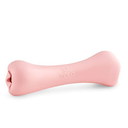 Produktbild von Beco Hundespielzeug Hundekauknochen mit Leckerli-Loch Naturkautschuk Rosa