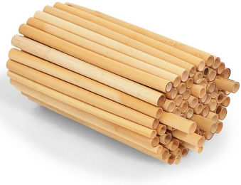 BEESI Insektenhotel 200x Nisthülsen 14 cm lang für Insektenhotel aus Schilf, (Packung, 200-St., Durchmesser 4-7 mm inkl. E-Book), 15T x 15B x 5H cm – Bild 1 von 5