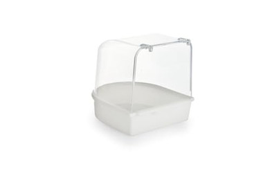 Produktbild von Beeztees Badehaus aus Kunststoff 13x13x13 cm weiß