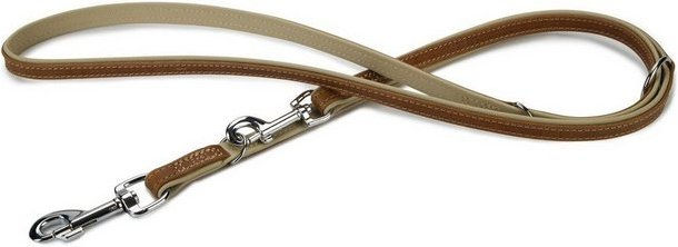 Produktbild von Beeztees Comfort Hundeleine Leder braun 200 cm - 200 cm