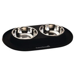 Produktbild von Beeztees Dinerset aus Silikon für Hunde - 2 x 160 ml