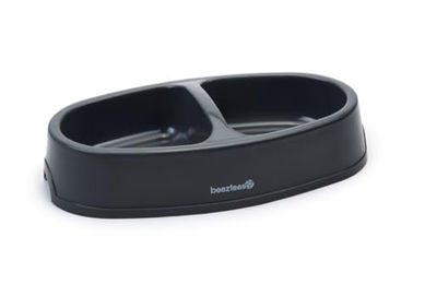 Beeztees Doppelnapf Kunststoff anthrazit - 2 x 0,4 l – Bild 1 von 2