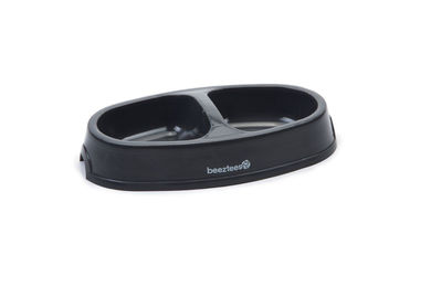 Produktbild von Beeztees Doppelnapf Kunststoff anthrazit - 2 x 0,15 l