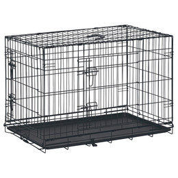 Produktbild von Beeztees Drahtkäfig schwarz Größe L