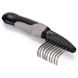 Produktbild von Beeztees Entfilzungskamm Grob Schwarz/Grau