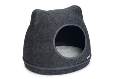 Produktbild von Beeztees Filz-Katzen-Iglu Yupik – Grau – 40 x 33 x 35 cm