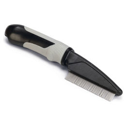 Produktbild von Beeztees Flohkamm mit Griff schwarz/grau