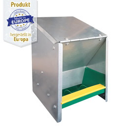 Produktbild von Beeztees Futterautomat mit Deckel aus Metall - 2,5 kg