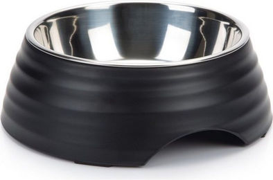 Produktbild von Beeztees Futternapf Melamin Rimpu schwarz