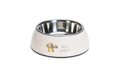 Produktbild von Beeztees Futternapf Puppy Droppy Kunststoff/Edelstahl rosa - 350 ml