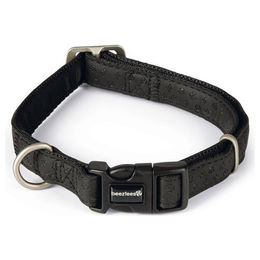 Produktbild von Beeztees Halsband Macleather, 20 x 35-50 cm, schwarz