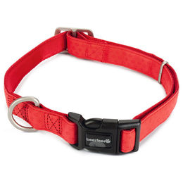 Produktbild von Beeztees Halsband Macleather 25 mm rot