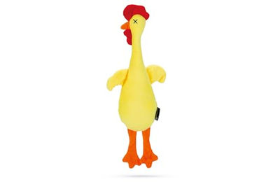 Beeztees Hängendes Huhn Hundespielzeug Plüsch gelb – Bild 1 von 4
