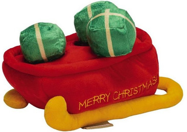 Produktbild von Beeztees Hide 'n' Seek Weihnachtsschlitten Hundespielzeug aus Plüsch