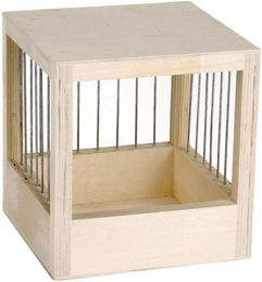 Produktbild von Beeztees Holz Nistkasten mit Gitter groß