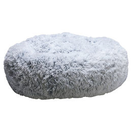 Produktbild von Beeztees Hundebett Ortho Siba aus Plüsch grau, Maße: 60 x 60 x 25 cm