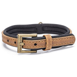 Produktbild von Beeztees Hundehalsband Balacron Ax Kunstleder braun