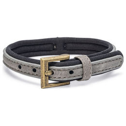 Produktbild von Beeztees Hundehalsband Balacron Ax Kunstleder grau