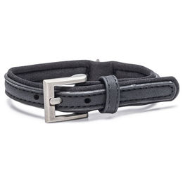 Produktbild von Beeztees Hundehalsband Balacron Ax Kunstleder schwarz